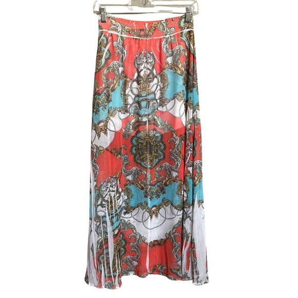 Crimson Ivy Bohemian Sheer Skirt Size L - Picture 1 of 7
